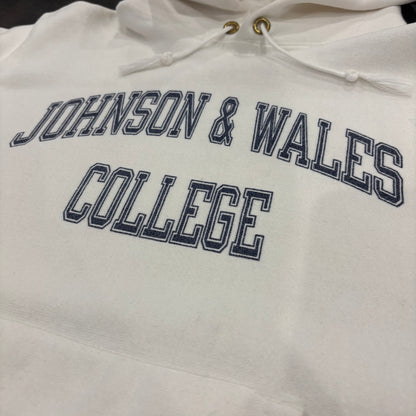 80's Champion チャンピオン Reverse Weave リバースウィーブ トリコタグ JOHNSON&WALES カレッジ スウェットフーディー パーカー  白 (M) /A1521R-SO