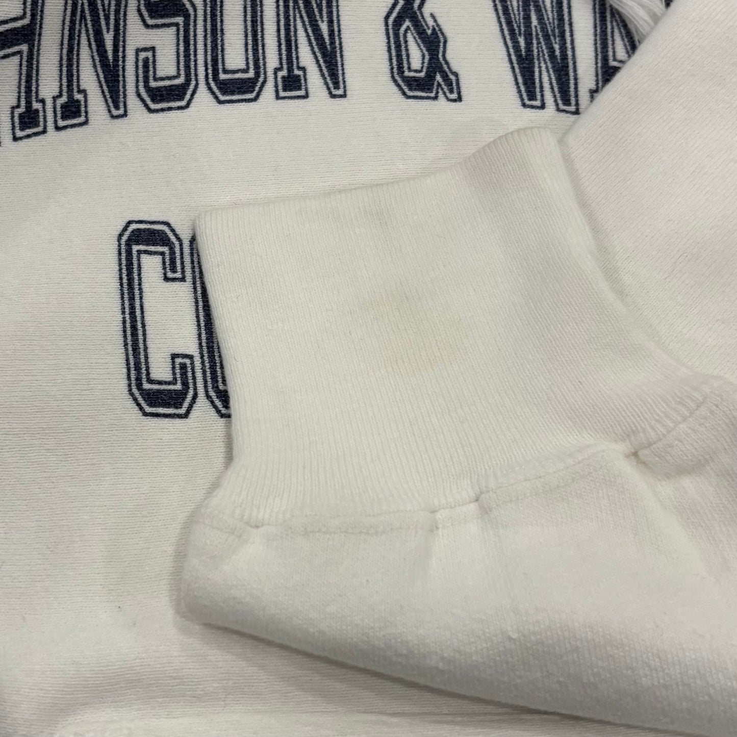 80's Champion チャンピオン Reverse Weave リバースウィーブ トリコタグ JOHNSON&WALES カレッジ スウェットフーディー パーカー  白 (M) /A1521R-SO