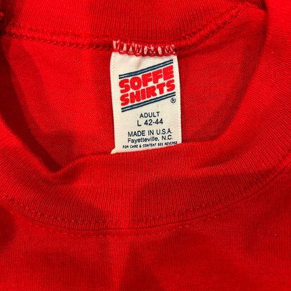90's SOFFE USMC ミリタリー ロゴTシャツ 赤(L)/A6396T-SO