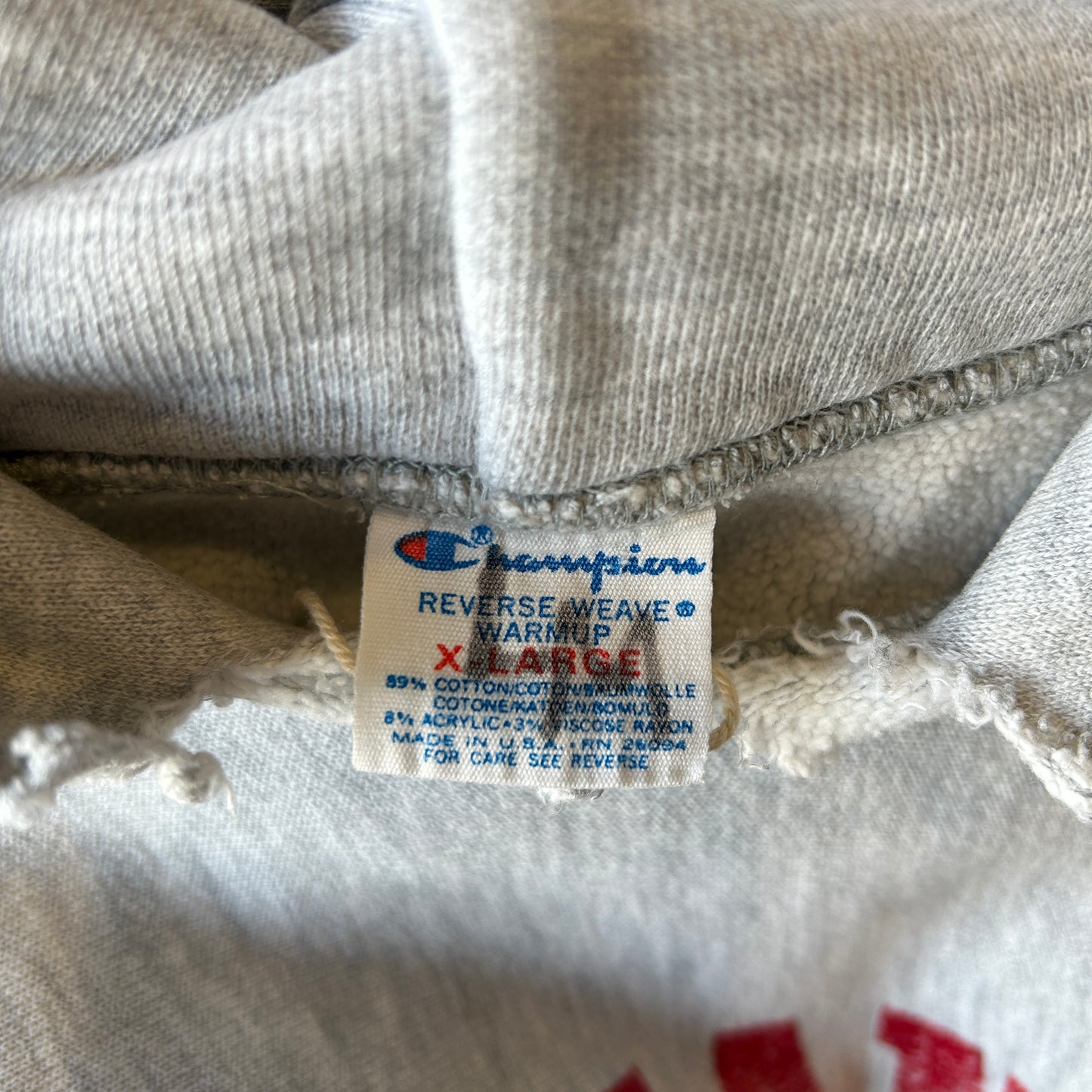 80's Champion Reverse Weave リバースウィーブ スウェットパーカー フーディー グレー(XL)/A7705R-SO