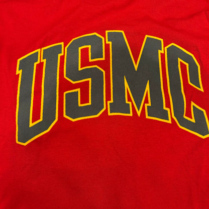 90's SOFFE USMC ミリタリー ロゴTシャツ 赤(L)/A6396T-SO