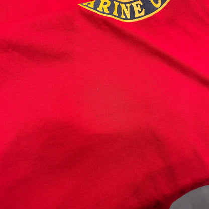 90's SOFFE USMC ミリタリー ロゴTシャツ 赤(L)/A6396T-SO
