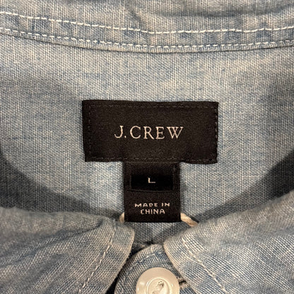 00's J.CREW ショートスリーブシャツ 水色 (L)/A7467S-SO