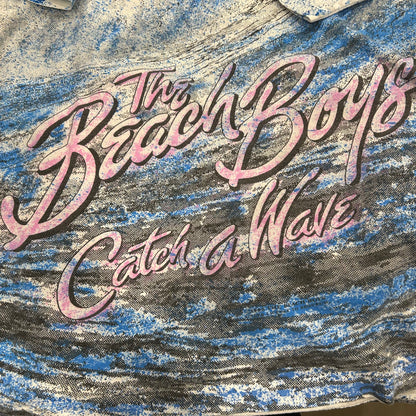 90's Fruit of The Loom The Beach Boys Catch a Weave サーフィン オールオーバープリントTシャツ(XL)/A6424T-SO