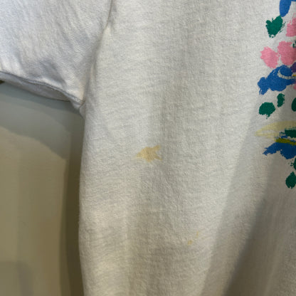 90's クロード・モネ ボルチモア美術館 "睡蓮" アートTシャツ 白 (サイズ不明)/C0791T-SO