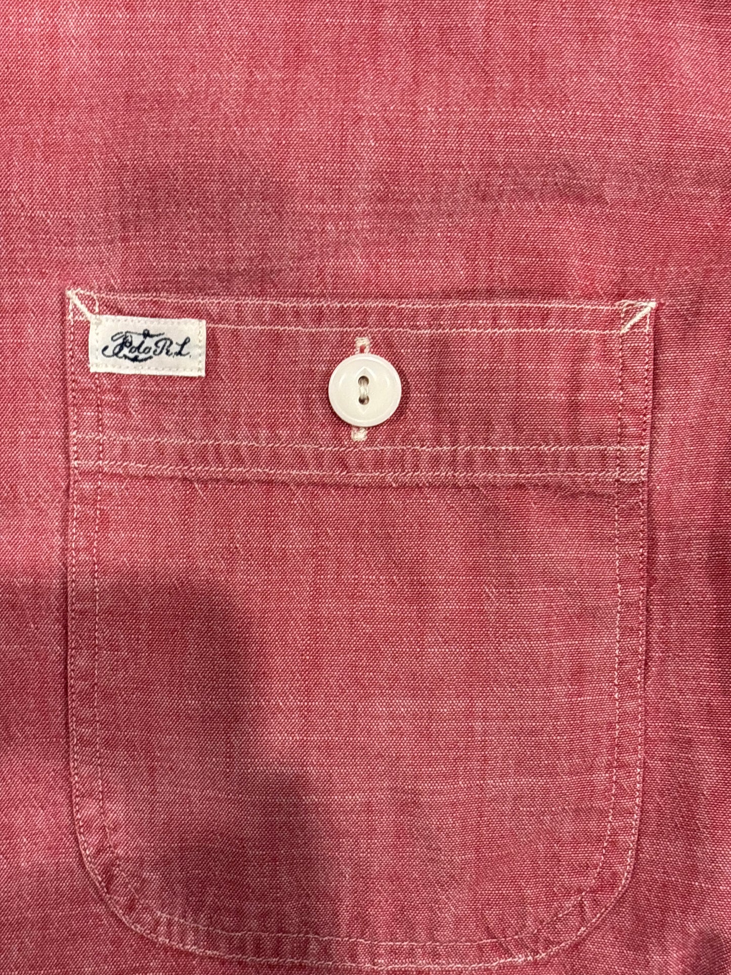 00's Polo Ralph Lauren ショートスリーブシャツ 赤 (L)/A7468S-SO