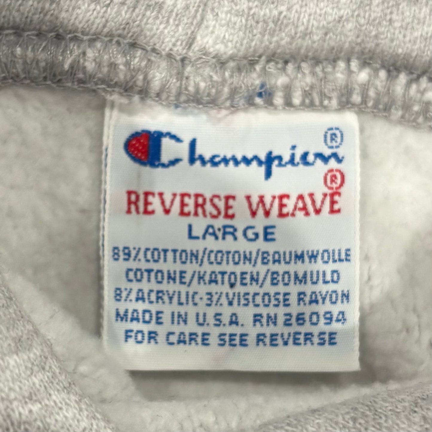 90's Champion チャンピオン Reverse Weave リバースウィーブ PARK SIDE Fitness スウェットフーディー パーカー  グレー (L) /A7649R-SO