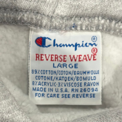90's Champion チャンピオン Reverse Weave リバースウィーブ PARK SIDE Fitness スウェットフーディー パーカー  グレー (L) /A7649R-SO
