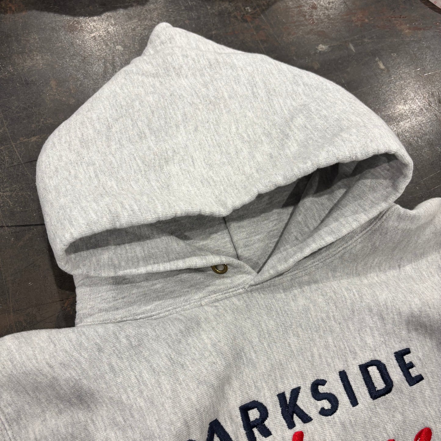 90's Champion チャンピオン Reverse Weave リバースウィーブ PARK SIDE Fitness スウェットフーディー パーカー  グレー (L) /A7649R-SO