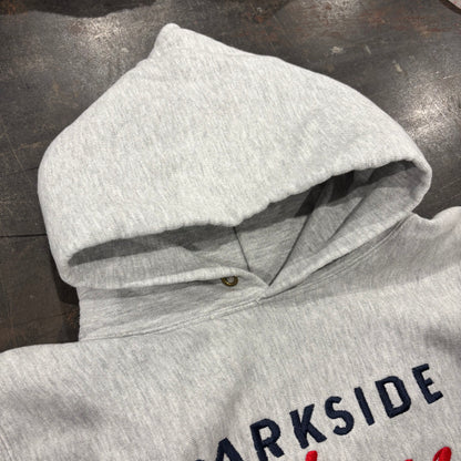 90's Champion チャンピオン Reverse Weave リバースウィーブ PARK SIDE Fitness スウェットフーディー パーカー  グレー (L) /A7649R-SO