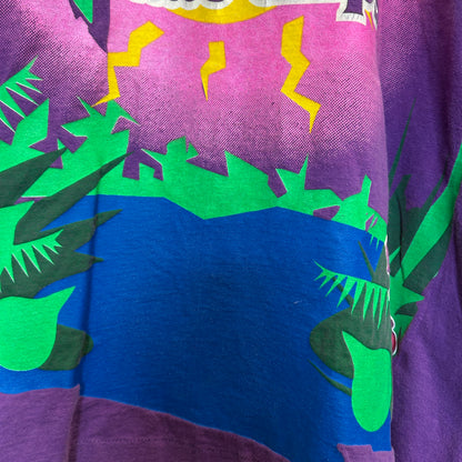 90's Crazy Calypso ポテトチップス プリントTシャツ 紫 (サイズ不明)/A3849T-SO