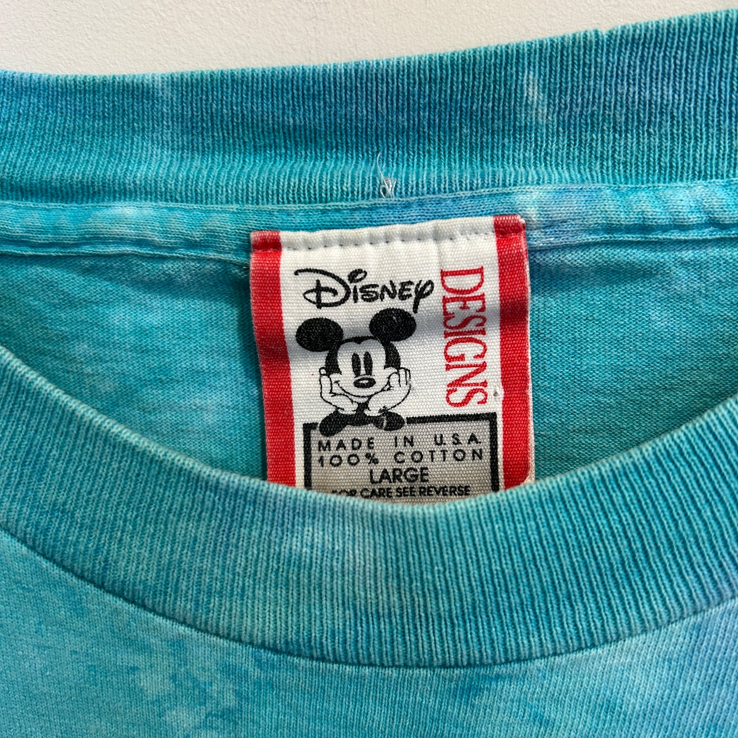 90's Disney ディズニー ブリザード・ビーチ アイス・ゲイター キャラクターTシャツ 水色 (L)/A7180T-SO