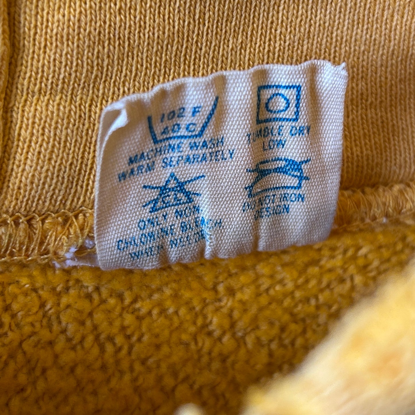 80's Champion Reverse Weave リバースウィーブ CLARKSON スウェットフーディー 黄色(L)/A6694R-SO