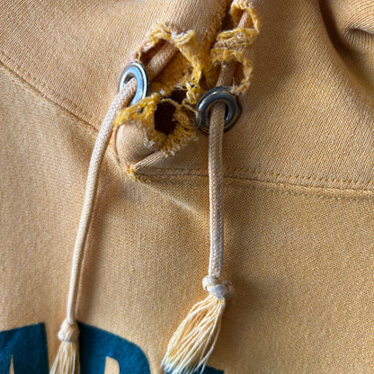 80's Champion Reverse Weave リバースウィーブ CLARKSON スウェットフーディー 黄色(L)/A6694R-SO