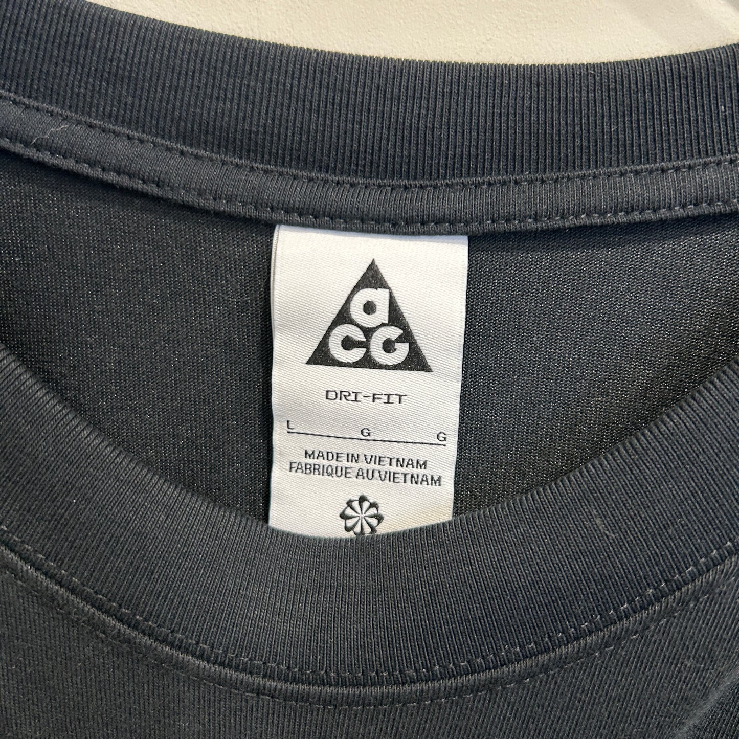 00's NIKE acg ナイキ ロゴプリントTシャツ 黒 (L)/C0792T-SO