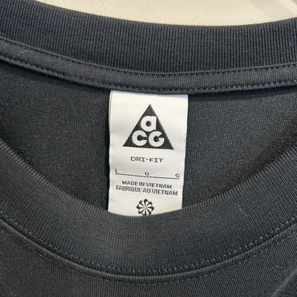 00's NIKE acg ナイキ ロゴプリントTシャツ 黒 (L)/C0792T-SO