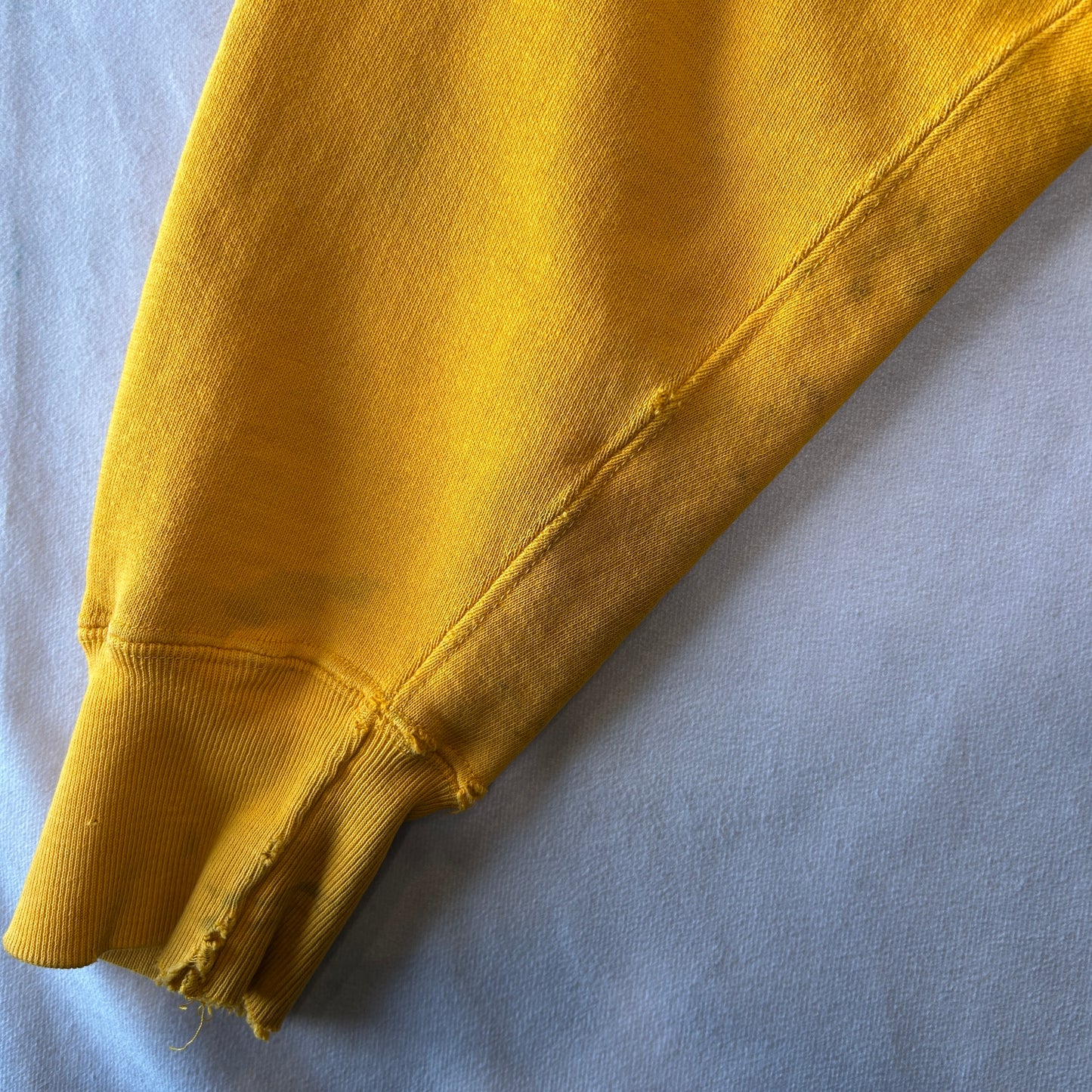 80's Champion Reverse Weave リバースウィーブ CLARKSON スウェットフーディー 黄色(L)/A6694R-SO