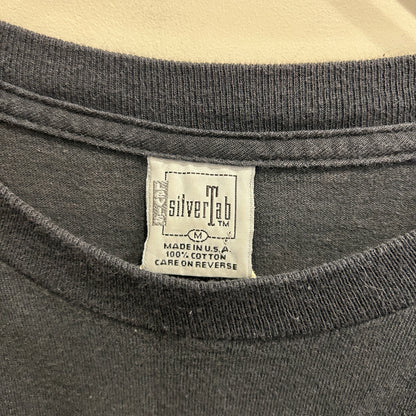 90's Levi's リーバイス シルバータブ ロゴTシャツ 黒 (M)/C0382T-SO