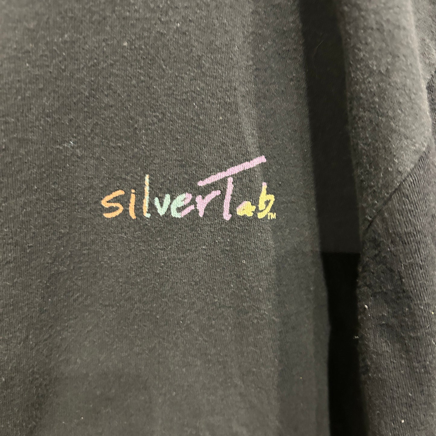 90's Levi's リーバイス シルバータブ ロゴTシャツ 黒 (M)/C0382T-SO