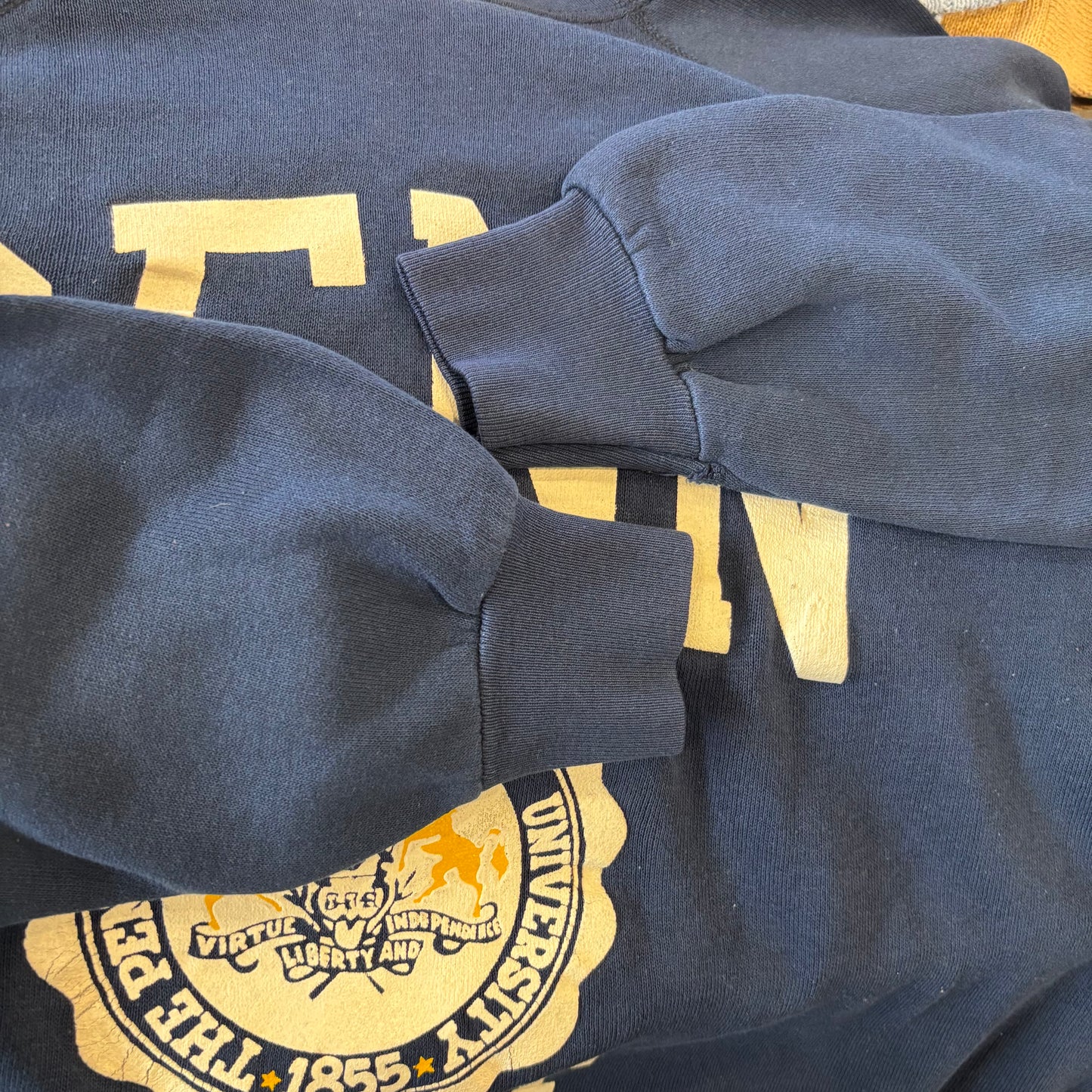 80~90's カレッジスウェット "Penn State" ラグラン ネイビー (サイズ不明)/B1759S-SO