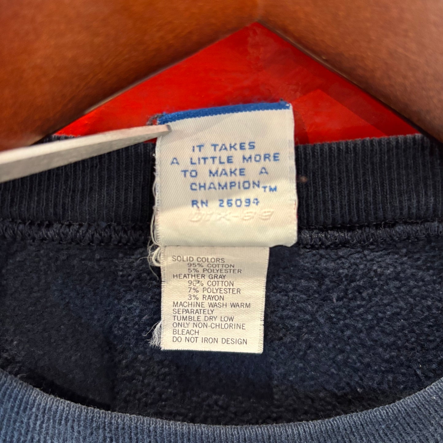 90's Champion チャンピオン カレッジスウェット "NOTREDAME" ネイビー (XL)/B1574S-SO