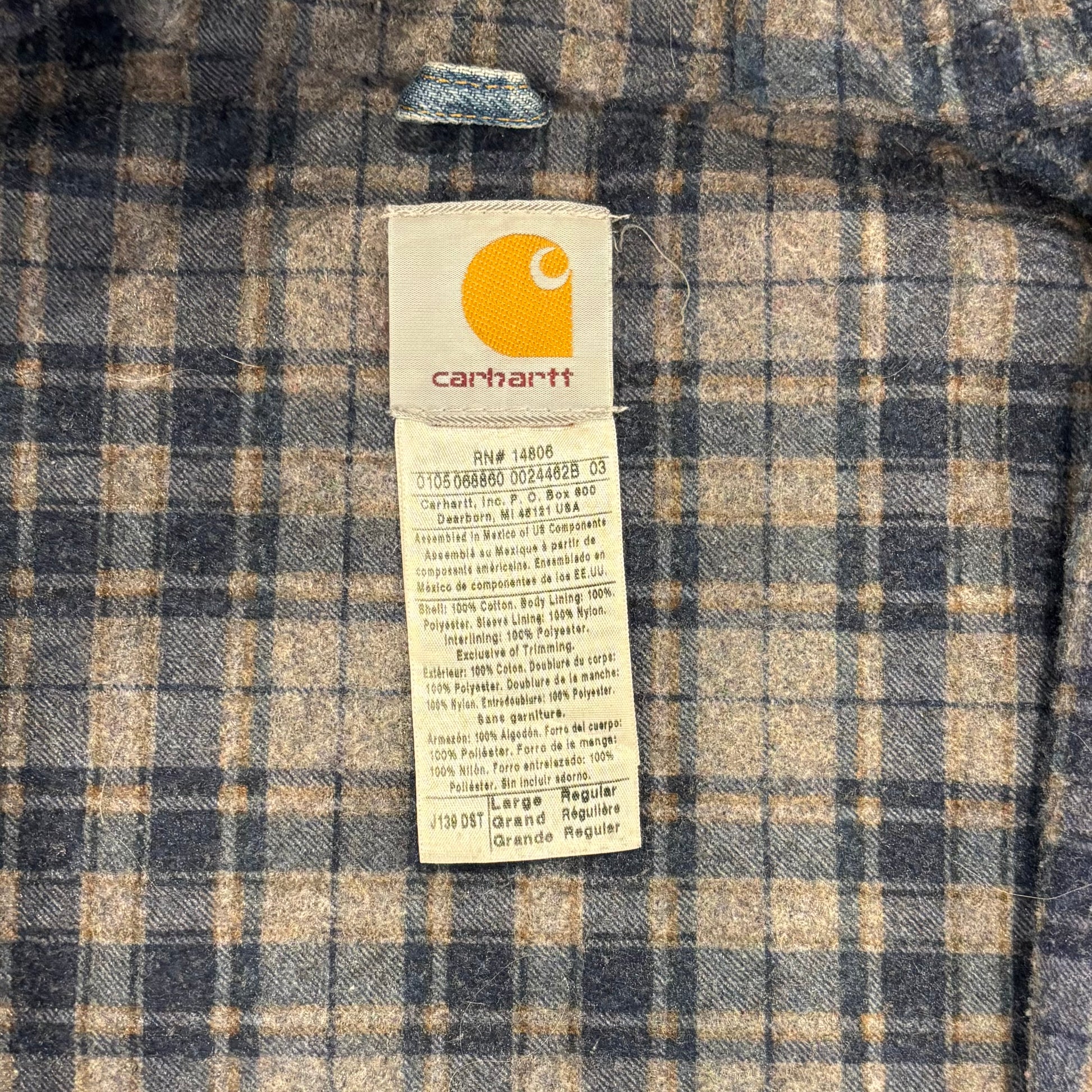 00's Carhartt カーハート アクティブジャケット J139 DST (L 00's Carhartt カーハート アクティブジャケット J139 DST (L