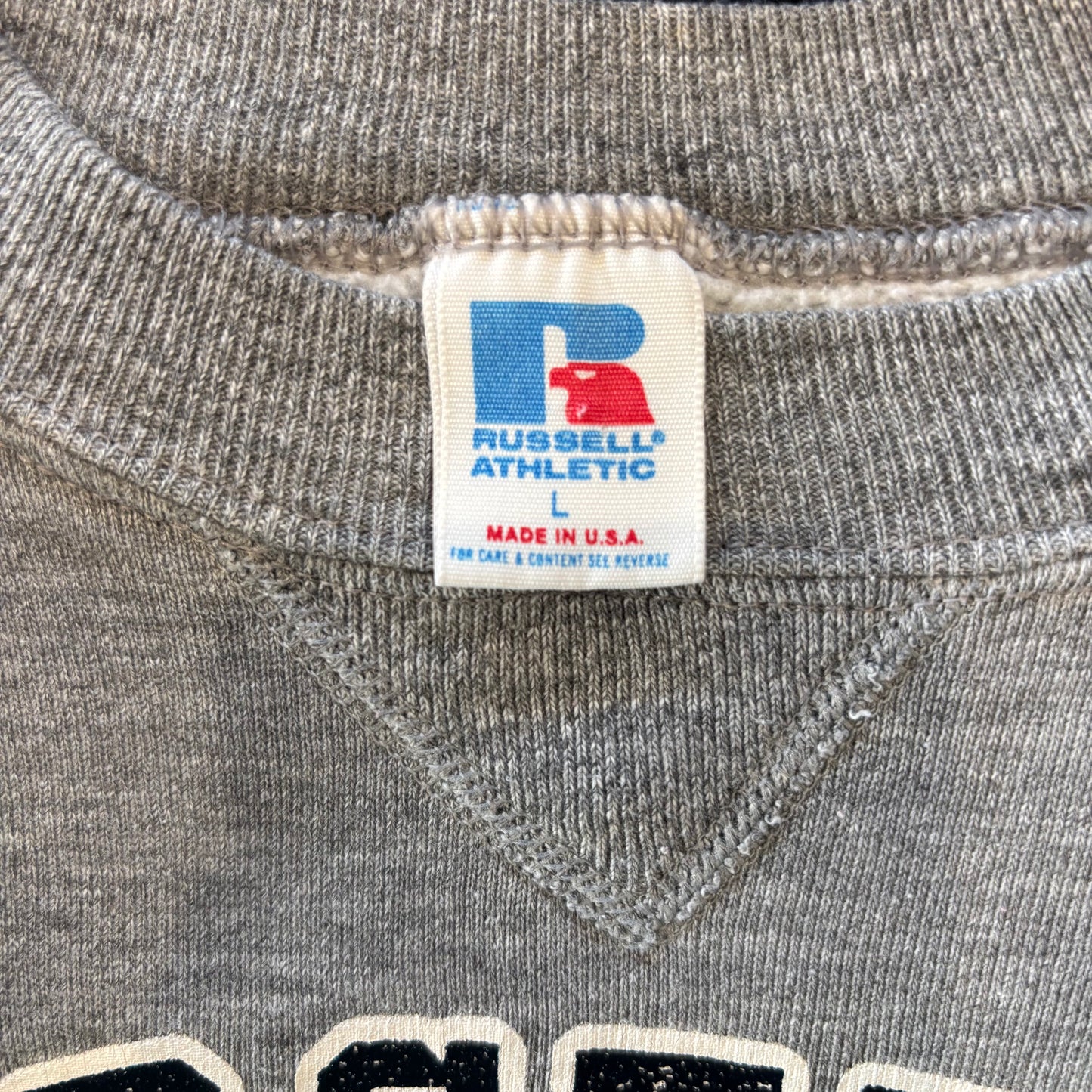 80's Russell Athletic ラッセル スウェット "GEORGE TOWN" チャコールグレー (L)/A9571S-SO