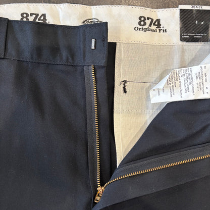 00's Dickies ディッキーズ 874 ワークパンツ フラッシャー付き ブラック (36×32)/B1045P-SO