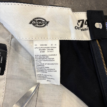 00's Dickies ディッキーズ 874 ワークパンツ フラッシャー付き ブラック (36×32)/B1045P-SO