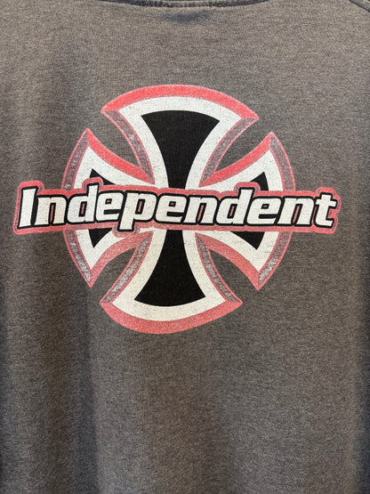 00's Independent インディペンデント アイアンクロスTシャツ チャコールグレー /B3053T-SO