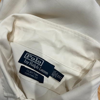 Polo Ralph Lauren ラルフローレン "CLAYTON" 長袖シャツ クリーム(XXL)/C0734