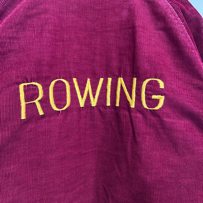 70's SHIELDS corduroy varsity jacket コーデュロイ スタジャン ワインレッド (S)/A6007J-SO