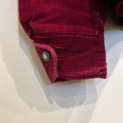 70's SHIELDS corduroy varsity jacket コーデュロイ スタジャン ワインレッド (S)/A6007J-SO