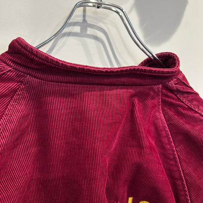 70's SHIELDS corduroy varsity jacket コーデュロイ スタジャン ワインレッド (S)/A6007J-SO