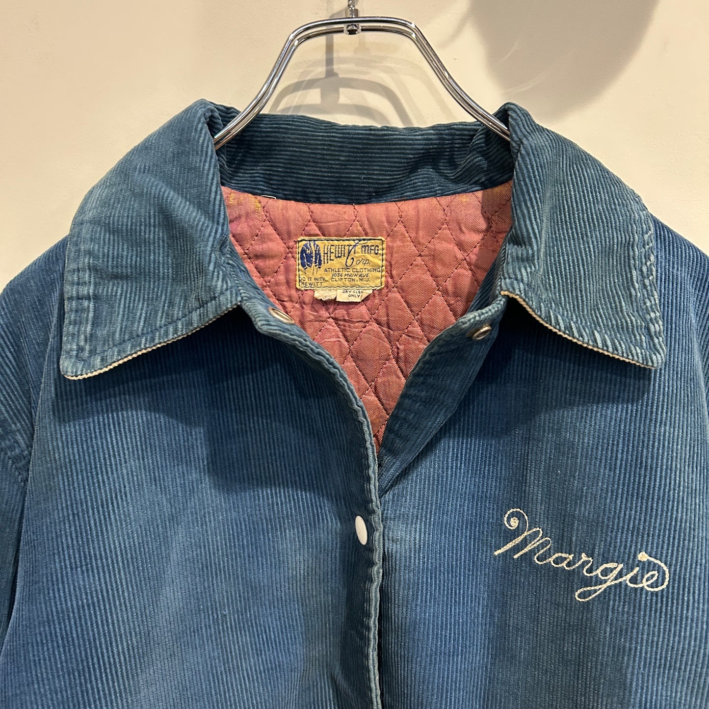 60's ~ HEWITT mfg コーデュロイ スタジャン レディース インディアン (不明)/A5768J-SO