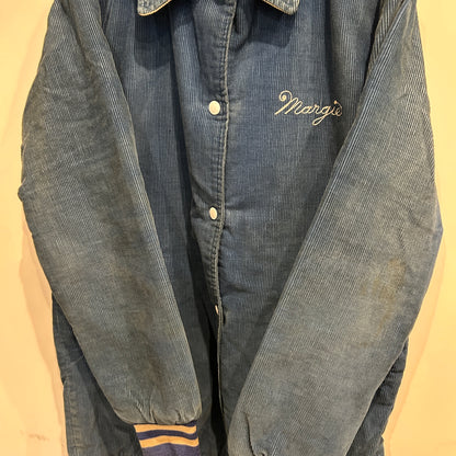 60's ~ HEWITT mfg コーデュロイ スタジャン レディース インディアン (不明)/A5768J-SO