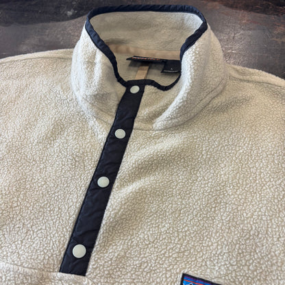 00's Patagonia パタゴニア スナップT シンチラ フリース プルオーバー アイボリー (L) /C0217F-SO