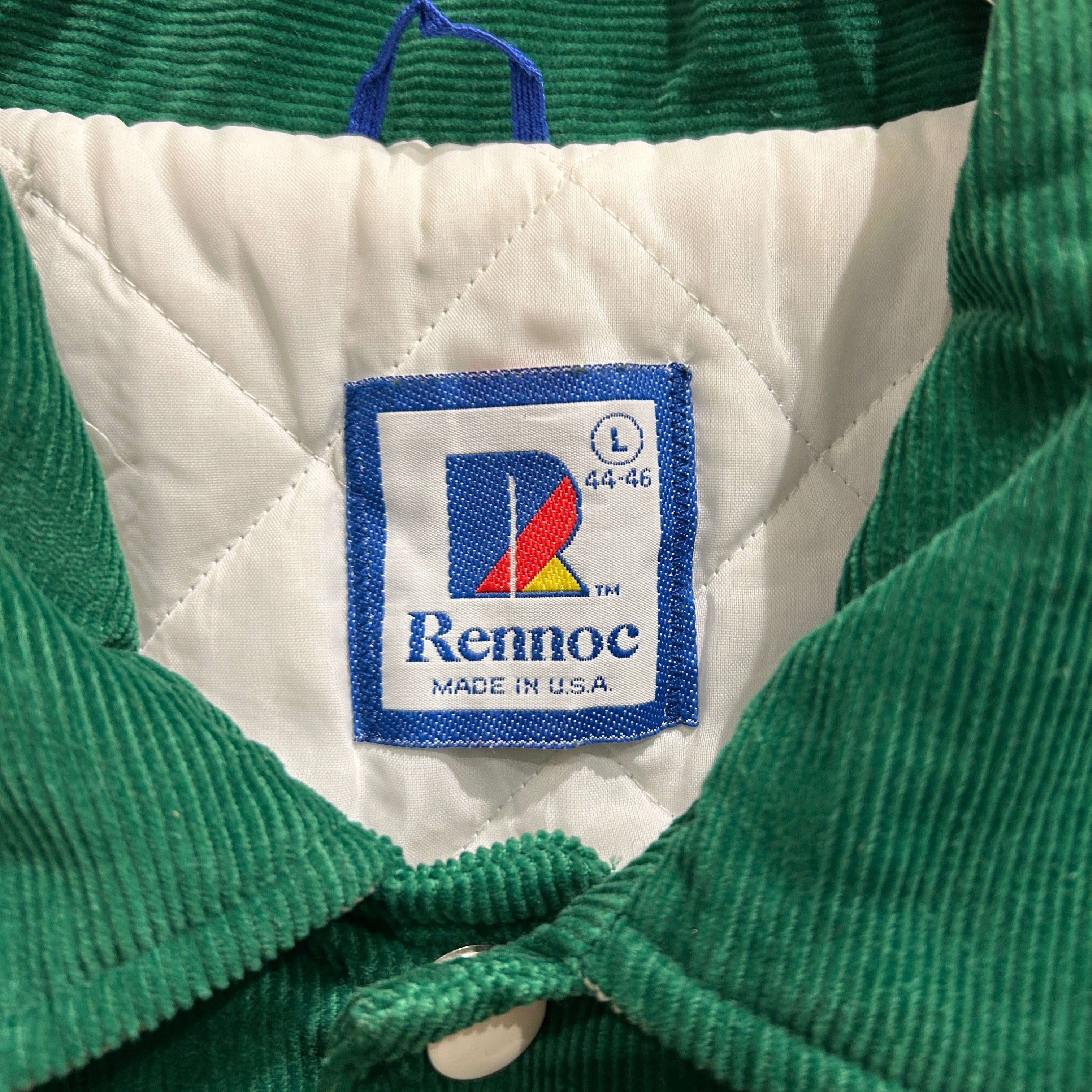 80's ~ Rennoc corduroy jacket コーデュロイ ジャケット 企業系刺繍