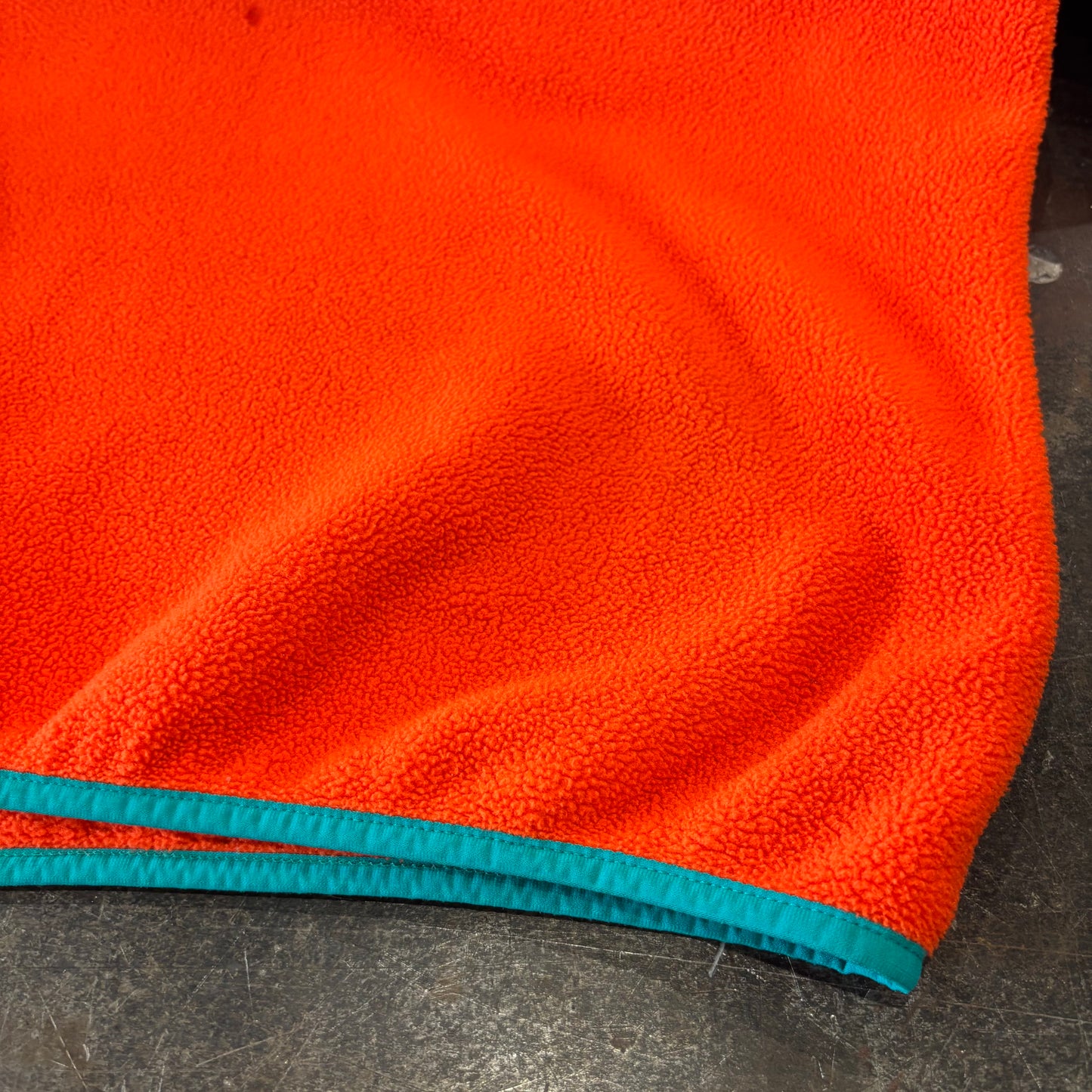 FA13 Patagonia パタゴニア スナップT シンチラ フリース プルオーバー オレンジ ターコイズ (L) /C0226F-SO