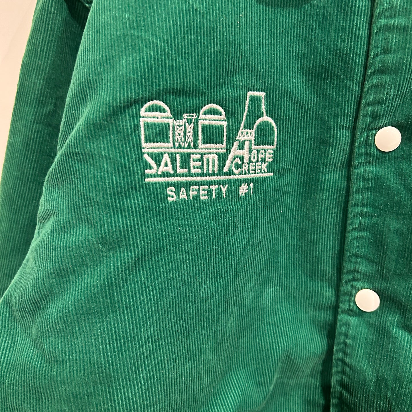 80's ~ Rennoc corduroy jacket コーデュロイ ジャケット 企業系刺繍 (L)/A6015J-SO