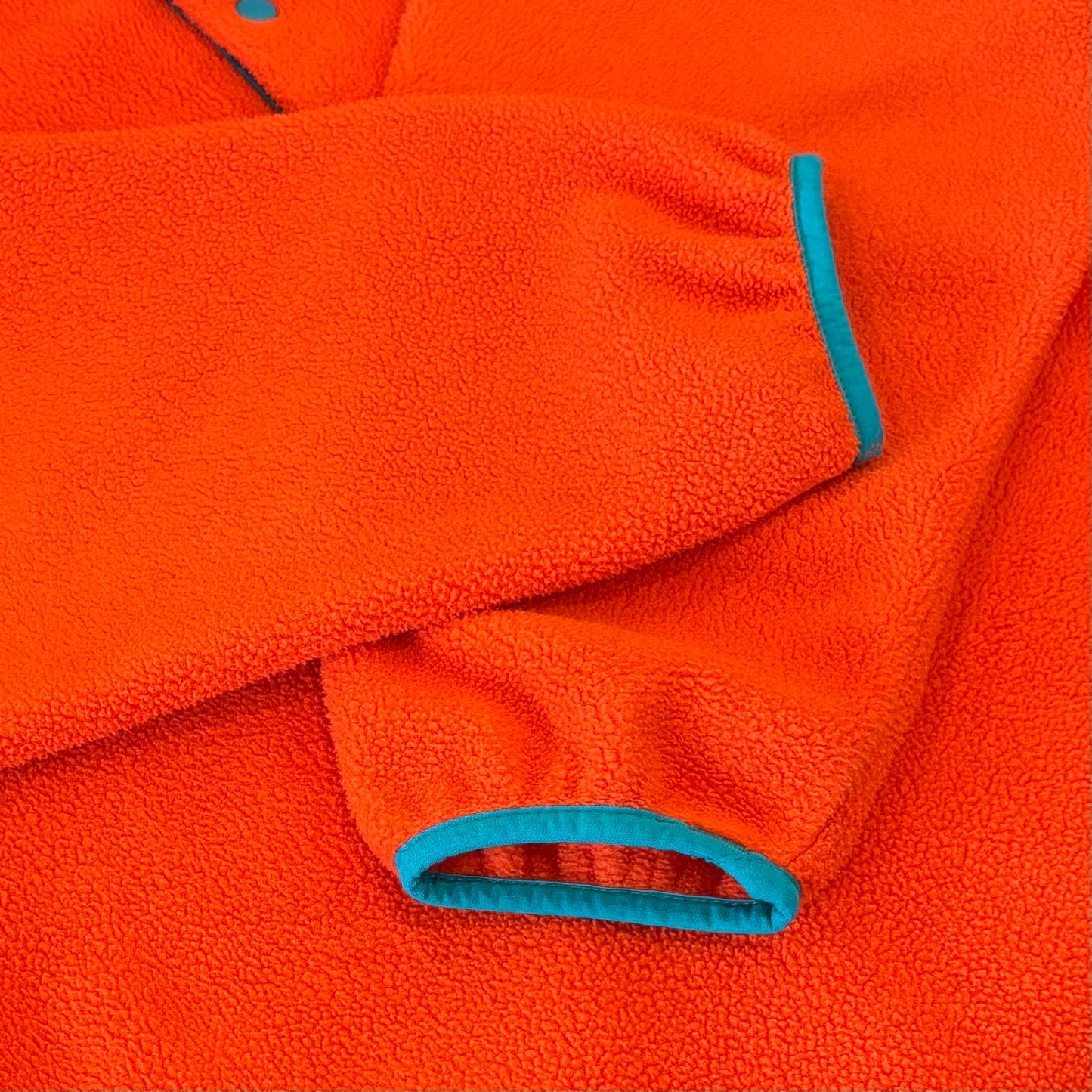 FA13 Patagonia パタゴニア スナップT シンチラ フリース プルオーバー オレンジ ターコイズ (L) /C0226F-SO