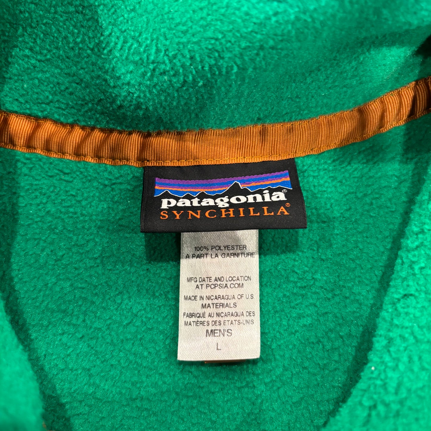 FA14 Patagonia パタゴニア スナップT シンチラ フリース グリーン ダークグレー (L) /C0224F-SO