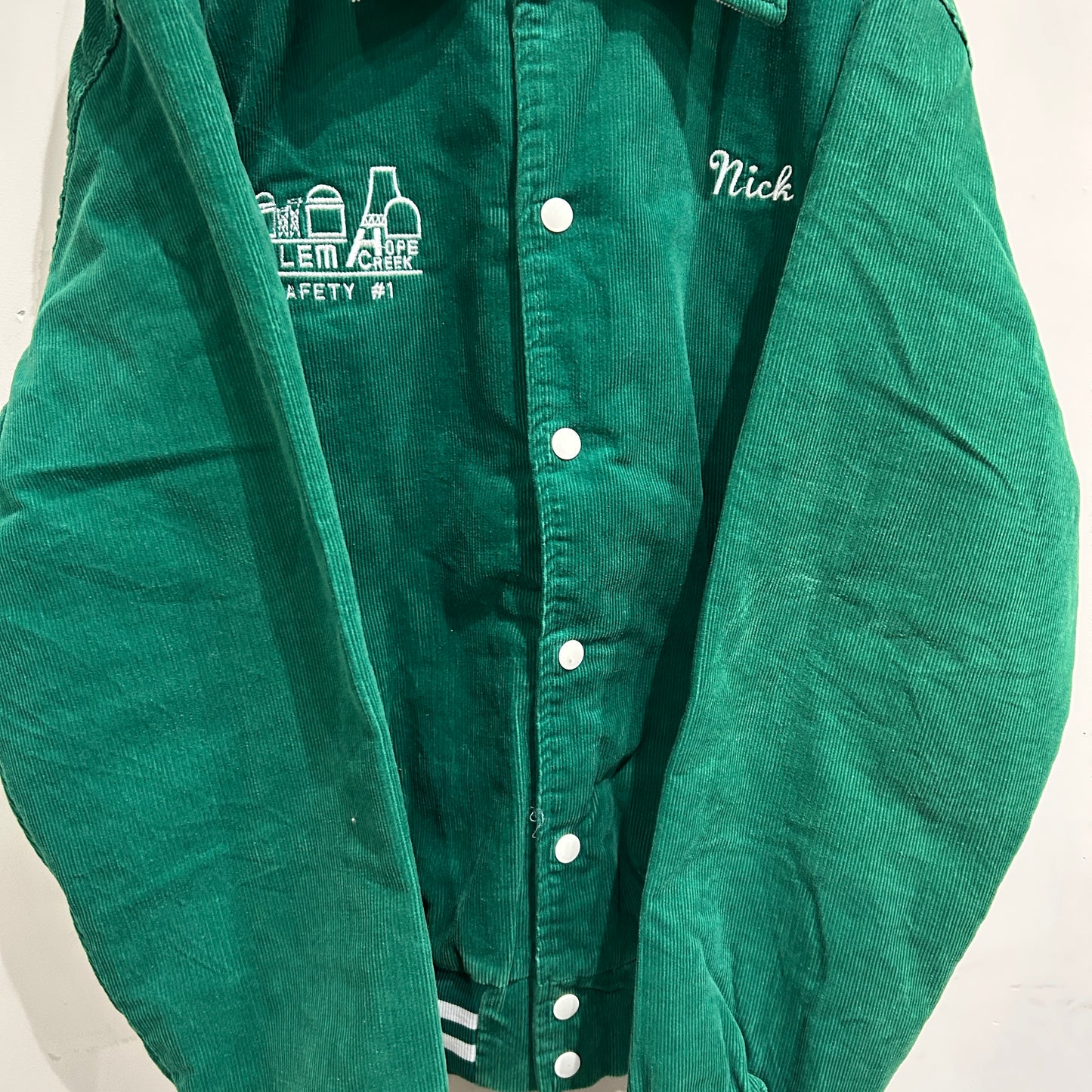 80's ~ Rennoc corduroy jacket コーデュロイ ジャケット 企業系刺繍 (L)/A6015J-SO