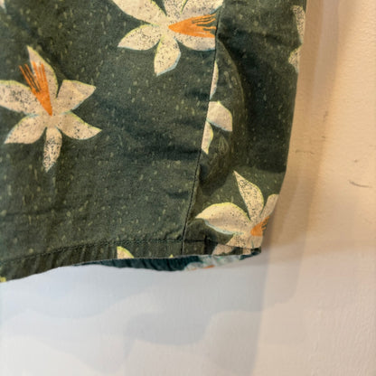 00's Volcom フローラル柄 レギュラーカラー半袖シャツ (XL)/B3060S-SO