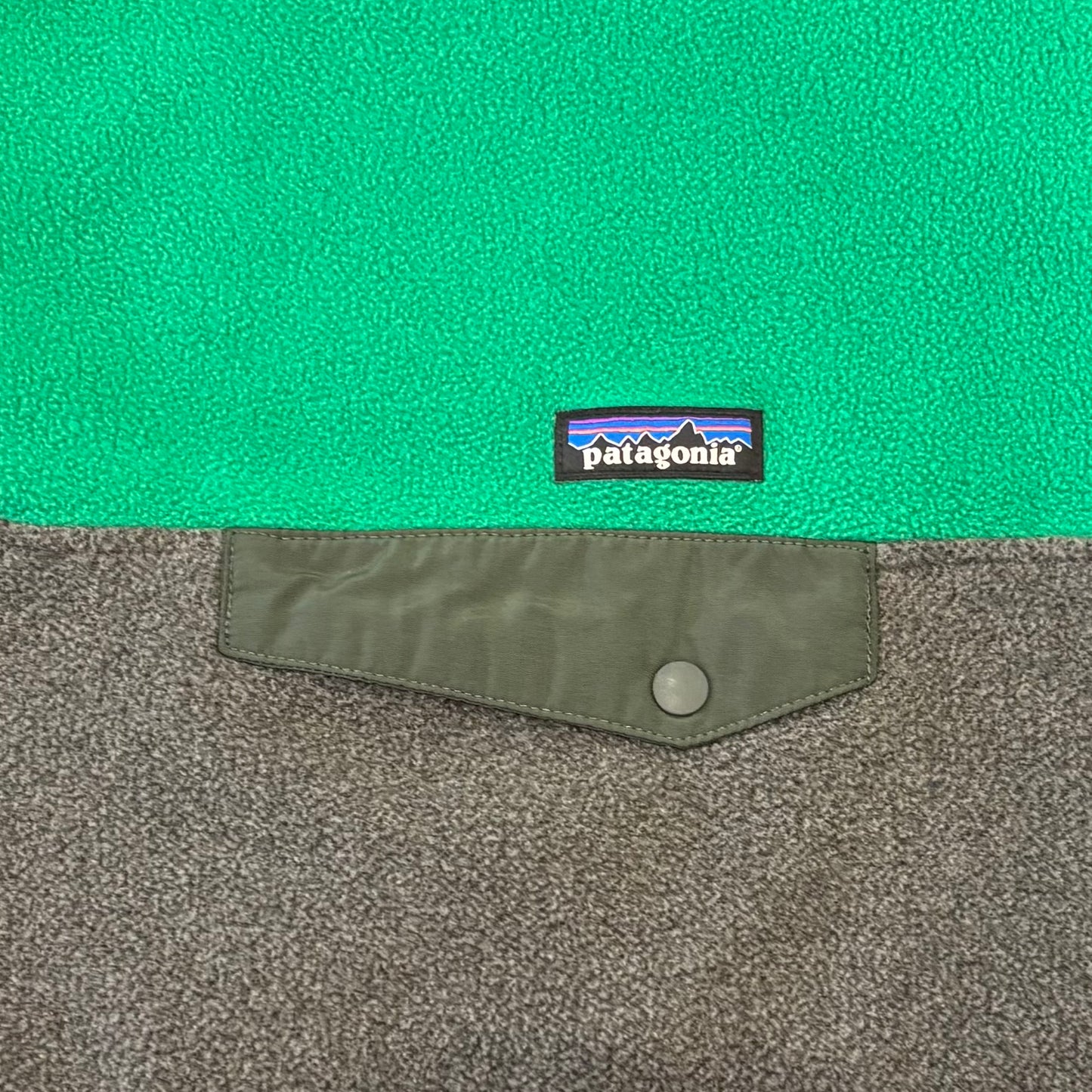 FA14 Patagonia パタゴニア スナップT シンチラ フリース グリーン ダークグレー (L) /C0224F-SO