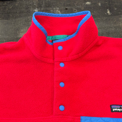 FA13 WOMEN'S Patagonia パタゴニア スナップT シンチラ フリース  赤 ピンク (L) /C0219F-SO