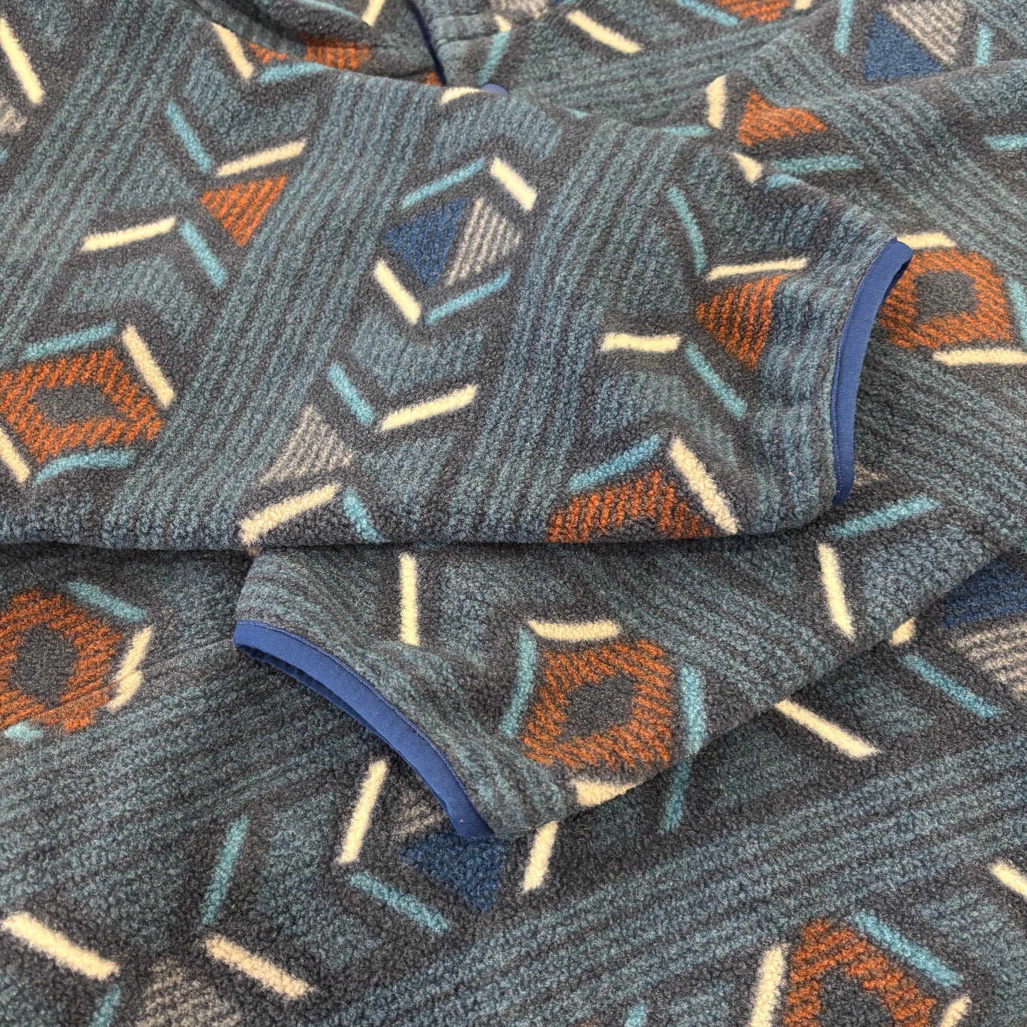 FA17 Patagonia パタゴニア スナップT シンチラ フリース  総柄 ネイビー (XL) /C0225F-SO