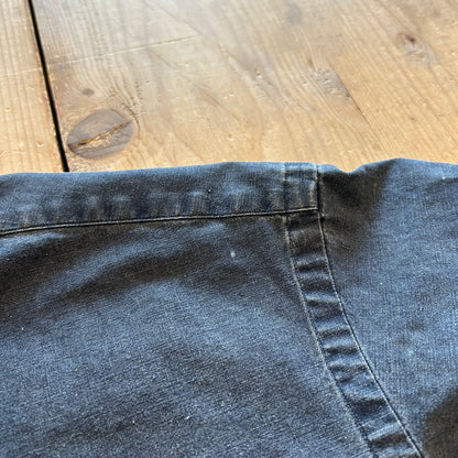 00's Ralph Lauren ラルフローレン コットン ワークシャツ グレー (M)/B2912SH-SO
