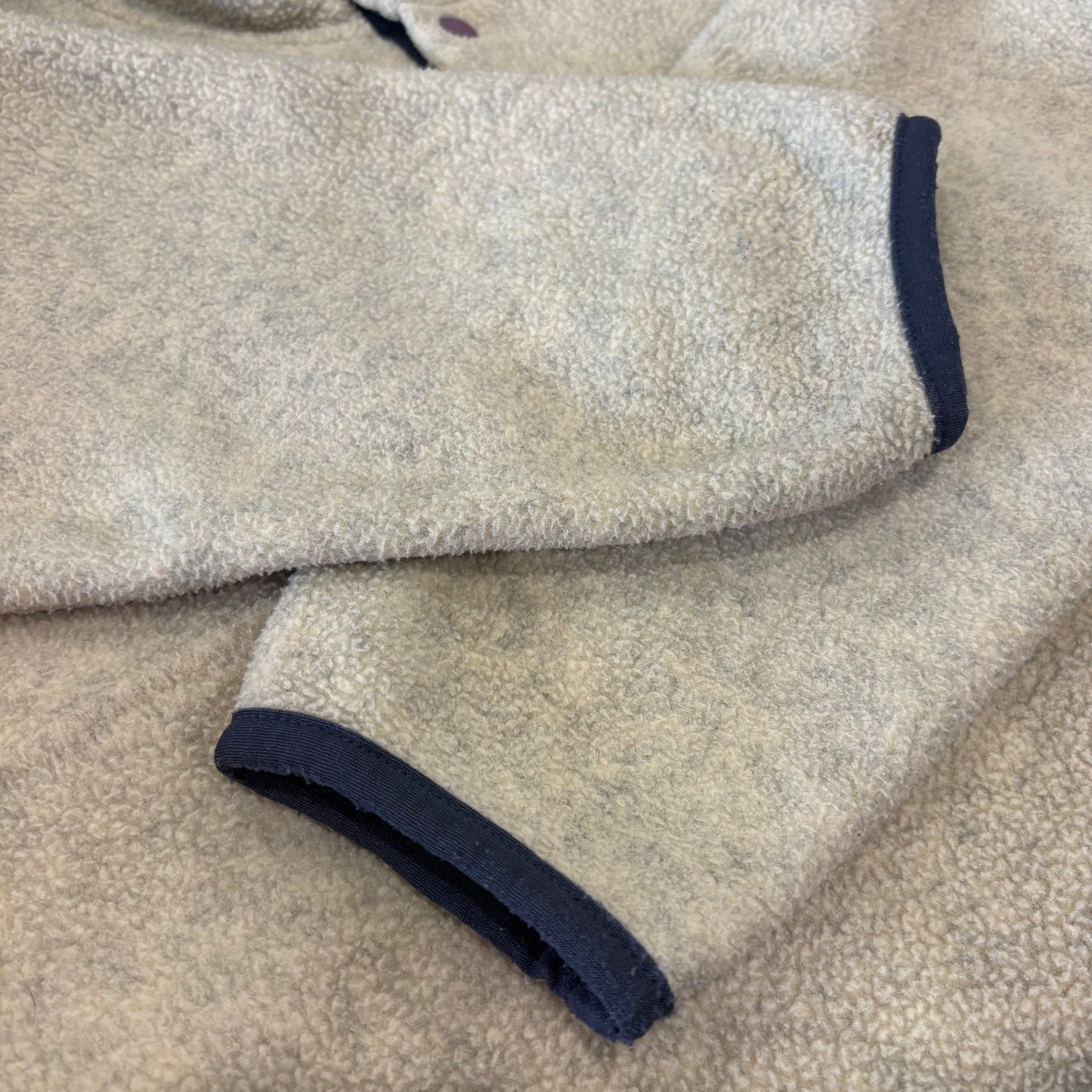 90's Patagonia パタゴニア スナップTシンチラ フリース  アイボリー (M) /C0215F-SO