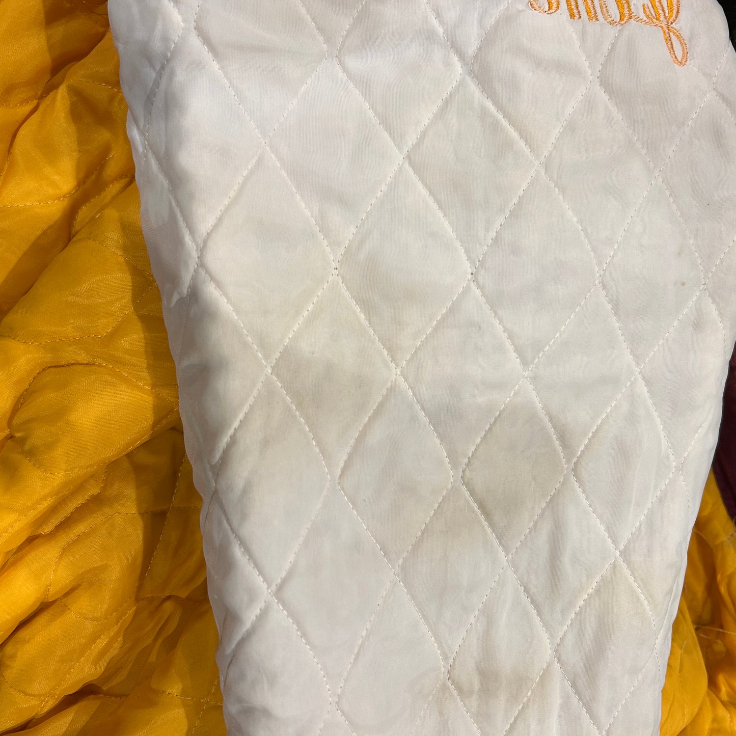 80's WEST WIND corduroy varsity jacket コーデュロイ スタジャン ワインレッド (XXL)/A8951J-SO